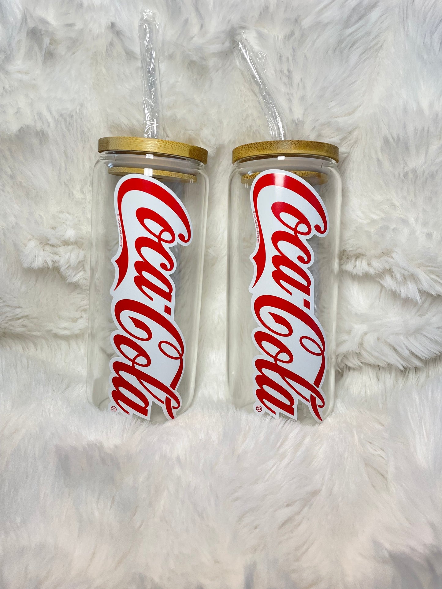 20oz Coca-Cola glass cup